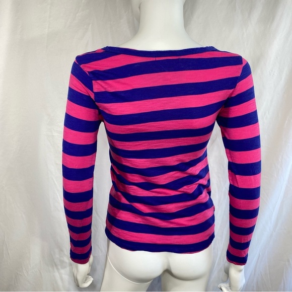 Ambiance Apparel Purple and Pink Fitted Long Sleeve Tee - Picture 2 of 6